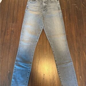 Agolde Blue Skinny Jeans Gradient Wash